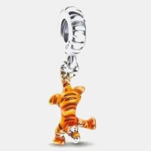 Tigger charm 925 silver with 4mm hole